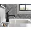 imageDelta Faucet Ashlyn Single Hole Bathroom Faucet Single Handle Bathroom Faucet Black Bathroom Sink Faucet Diamond Seal Technology Drain Assembly Matte Black 564BLMPUDSTMatte Black