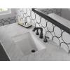 imageDelta Faucet Stryke Widespread Bathroom Faucet 3 Hole Matte Black Bathroom Faucet Diamond Seal Technology Metal Drain Assembly Matte Black 35776BLMPUDST