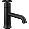 imageDelta Faucet Trinsic Single Hole Bathroom Faucet Brushed Nickel Single Handle Bathroom Faucet Bathroom Sink Faucet Diamond Seal Technology Drain Assembly Stainless 558SSMPUDSTMatte Black