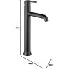 imageDelta Faucet Trinsic Vessel Sink Faucet Matte Black Bathroom Faucet Single Hole Bathroom Faucet Diamond Seal Technology Matte Black 759BLDSTMatte Black