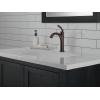 imageDelta Faucet Woodhurst Single Hole Bathroom Faucet Single Handle Bathroom Sink Faucet Black Diamond Seal Technology Drain Assembly Matte Black 532BLMPUDSTVenetian Bronze