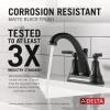 imageTwo Handle Centerset Bathroom FaucetMatte Black