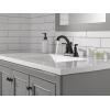 imageTwo Handle Centerset Bathroom FaucetMatte Black