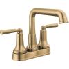 imageDelta 2536MPUDST Saylor 12 GPM Centerset Bathroom Faucet with PopUp Drain Assembly and Diamond Seal Valve Technology  Champagne BronzeChampagne Bronze