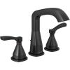 imageDelta Faucet Stryke Widespread Bathroom Faucet 3 Hole Matte Black Bathroom Faucet Diamond Seal Technology Metal Drain Assembly Matte Black 35776BLMPUDST