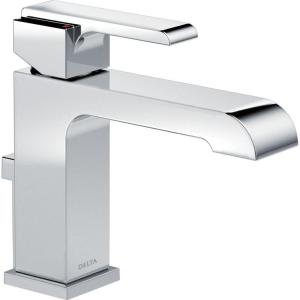imageDELTA 567LFBLMPU Ara Single Hole 12 GPM Water Flow Matte BlackChrome