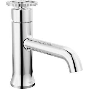 imageDelta Faucet Trinsic Single Hole Bathroom Faucet Brushed Nickel Single Handle Bathroom Faucet Bathroom Sink Faucet Diamond Seal Technology Drain Assembly Stainless 558SSMPUDSTChrome