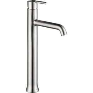 imageDelta Faucet Trinsic Vessel Sink Faucet Matte Black Bathroom Faucet Single Hole Bathroom Faucet Diamond Seal Technology Matte Black 759BLDSTStainless