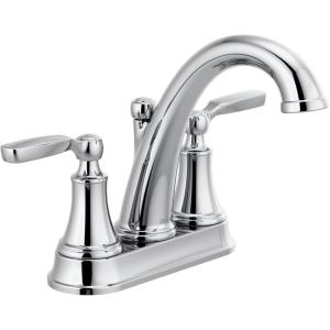 imageTwo Handle Centerset Bathroom FaucetChrome