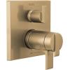 imageDELTA FAUCET T27T967CZ Angular Modern TempAssure 17T Series Valve 6Setting Integrated Shower Trim with Diverter Champagne BronzeChampagne Bronze
