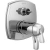 imageDELTA FAUCET T27T967CZ Angular Modern TempAssure 17T Series Valve 6Setting Integrated Shower Trim with Diverter Champagne BronzeChrome