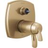 imageDELTA FAUCET T27T967CZ Angular Modern TempAssure 17T Series Valve 6Setting Integrated Shower Trim with Diverter Champagne BronzeChrome