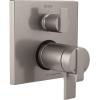 imageDELTA FAUCET T27T967CZ Angular Modern TempAssure 17T Series Valve 6Setting Integrated Shower Trim with Diverter Champagne BronzeStainless