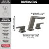 imageDelta Faucet 3599LFKSPRMPU Pivotal Widespread Black StainlessBlack Stainless