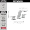 imageDelta Faucet 3599LFKSPRMPU Pivotal Widespread Black StainlessChrome