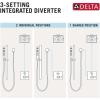 imageDelta Faucet Trinsic 17 Series 3Setting Integrated Diverter Valve Trim Kit Chrome Diverter Valve Trim Kit Shower Trim Kit Chrome T27859 Valve Not IncludedChampagne Bronze