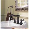 imageDelta Faucet Victorian Widespread Bathroom Faucet 3 Hole Bronze Bathroom Faucet Diamond Seal Technology Metal Drain Assembly Venetian Bronze 3555RBMPUDSTVenetian Bronze