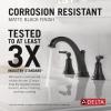 imageDelta Faucet Woodhurst Widespread Bathroom Faucet 3Hole Matte Black Bathroom Sink Faucet 2Handle Bathroom Faucet Bath Faucet Metal PushPop Drain Assembly Matte Black 3532LFBLMPUMatte Black