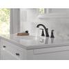 imageDelta Faucet Woodhurst Widespread Bathroom Faucet 3Hole Matte Black Bathroom Sink Faucet 2Handle Bathroom Faucet Bath Faucet Metal PushPop Drain Assembly Matte Black 3532LFBLMPUMatte Black