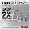 imageDelta Faucet Woodhurst Widespread Bathroom Faucet 3Hole Matte Black Bathroom Sink Faucet 2Handle Bathroom Faucet Bath Faucet Metal PushPop Drain Assembly Matte Black 3532LFBLMPUChrome