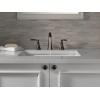imageDelta Faucet Woodhurst Widespread Bathroom Faucet 3Hole Matte Black Bathroom Sink Faucet 2Handle Bathroom Faucet Bath Faucet Metal PushPop Drain Assembly Matte Black 3532LFBLMPUVenetian Bronze