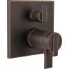 imageDELTA FAUCET T27T967CZ Angular Modern TempAssure 17T Series Valve 6Setting Integrated Shower Trim with Diverter Champagne BronzeVenetian Bronze