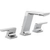 imageDelta Faucet 3599LFKSPRMPU Pivotal Widespread Black StainlessChrome