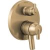 imageDelta Faucet Trinsic 17 Series 3Setting Integrated Diverter Valve Trim Kit Chrome Diverter Valve Trim Kit Shower Trim Kit Chrome T27859 Valve Not IncludedChampagne Bronze