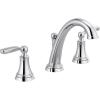 imageDelta Faucet Woodhurst Widespread Bathroom Faucet 3Hole Matte Black Bathroom Sink Faucet 2Handle Bathroom Faucet Bath Faucet Metal PushPop Drain Assembly Matte Black 3532LFBLMPUChrome