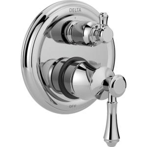 imageDELTA FAUCET T24897SS Stainless Cassidy Traditional Monitor 14 Series Valve Trim with 3Setting Integrated DiverterChrome
