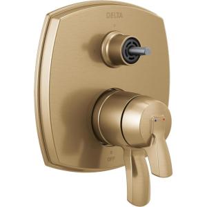 imageDELTA FAUCET T27876SSLHP 17 Series Integrated Three Function Less Handle Shower Trim with Diverter StainlessChampagne Bronze