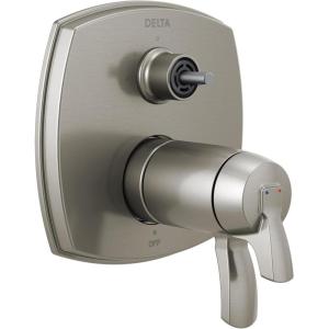 imageDELTA FAUCET T27T967CZ Angular Modern TempAssure 17T Series Valve 6Setting Integrated Shower Trim with Diverter Champagne BronzeStainless