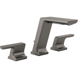 imageDelta Faucet 3599LFKSPRMPU Pivotal Widespread Black StainlessBlack Stainless