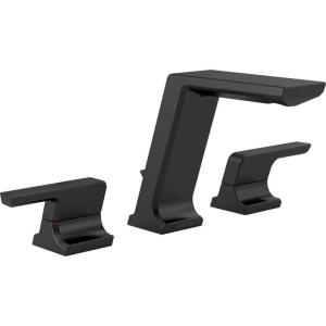 imageDelta Faucet 3599LFKSPRMPU Pivotal Widespread Black StainlessMatte Black