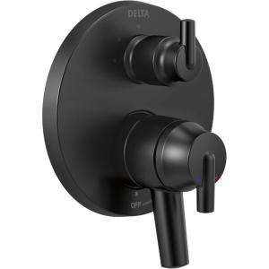 imageDelta Faucet Trinsic 17 Series 3Setting Integrated Diverter Valve Trim Kit Chrome Diverter Valve Trim Kit Shower Trim Kit Chrome T27859 Valve Not IncludedMatte Black