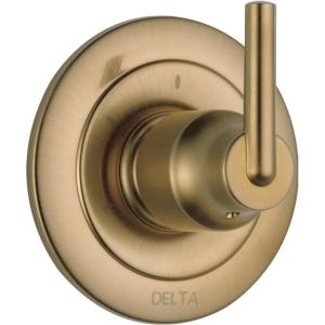 imageDelta Faucet Trinsic 3Setting Shower Handle Diverter Trim Kit Diverter Valve Trim Kit Oil Rubbed Bronze 3 Way Shower Diverter Delta Diverter Trim Venetian Bronze T11859RB Valve Not IncludedChampagne Bronze