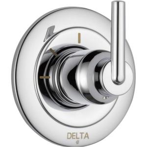 imageDelta Faucet Trinsic 3Setting Shower Handle Diverter Trim Kit Diverter Valve Trim Kit Oil Rubbed Bronze 3 Way Shower Diverter Delta Diverter Trim Venetian Bronze T11859RB Valve Not IncludedChrome