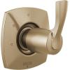 imageDelta Faucet T11876BL Three Function Trim Diverter Matte BlackChampagne Bronze