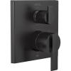 imageDELTA FAUCET T24967CZ Angular Modern Monitor 14 Series Valve 6Setting Integrated Shower Trim with Diverter Champagne BronzMatte Black