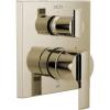 imageDELTA FAUCET T24967CZ Angular Modern Monitor 14 Series Valve 6Setting Integrated Shower Trim with Diverter Champagne BronzPolished Nickel
