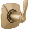 imageDelta Faucet T11876BL Three Function Trim Diverter Matte BlackChampagne Bronze