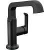 imageDelta Faucet Tetra Brushed Nickel Single Hole Bathroom Faucet Brushed Nickel Single Handle Bathroom Faucet Bathroom Sink Faucet Diamond Seal Metal Drain Lumicoat Stainless 689SSPRDSTMatte Black