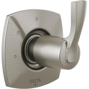 imageDelta Faucet T11876BL Three Function Trim Diverter Matte BlackLumicoat Stainless