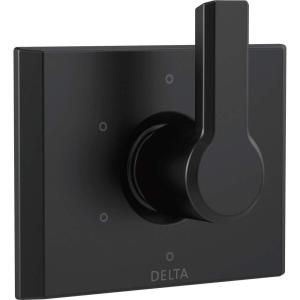 imageDelta Faucet T11999BL Pivotal 6Setting 3Port Diverter Trim Matte BlackMatte Black
