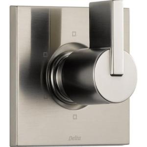 imageDelta Faucet Vero 6Setting Shower Handle Diverter Trim Kit Champagne Bronze T11953CZ Valve Not IncludedStainless