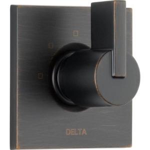 imageDelta Faucet Vero 6Setting Shower Handle Diverter Trim Kit Champagne Bronze T11953CZ Valve Not IncludedVenetian Bronze