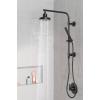 imageDelta Faucet Emerge Matte Black Shower Column Including Rain Shower Head Handheld Shower Shower Handle and Shower Valve Shower System Rainfall Shower Head Matte Black 58810BL Valve IncludedMatte Black