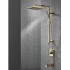 imageDelta Faucet Emerge Matte Black Shower Column Including Rain Shower Head Handheld Shower Shower Handle and Shower Valve Shower System Rainfall Shower Head Matte Black 58420BL Valve IncludedPolished Nickel