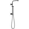 imageDelta Faucet Emerge Matte Black Shower Column Including Rain Shower Head Handheld Shower Shower Handle and Shower Valve Shower System Rainfall Shower Head Matte Black 58810BL Valve IncludedMatte Black