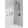 imageDelta Faucet Emerge Matte Black Shower Column Including Rain Shower Head Handheld Shower Shower Handle and Shower Valve Shower System Rainfall Shower Head Matte Black 58810BL Valve IncludedMatte Black